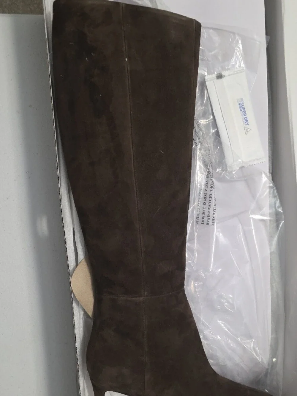 Nine West Women's Dark Brown Suede Over-the-Knee Boots Nine West Caddy Boo  8.5m